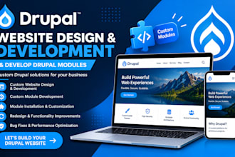 drupal website design and develop drupal modules