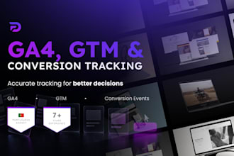 set up google tag manager, ga4, search console and conversion tracking