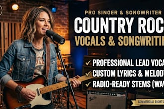 be your session guitarist and songwriter for country rock southern rock american