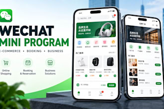 build wechat mini program automotive and chinese e commerce management platform