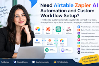 setup airtable custom ai zapier workflow campaign automation webhooks lead