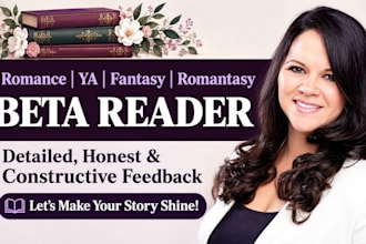 be your romance beta reader and sensitivity reader