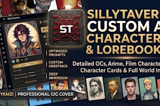 create custom ai character bots for sillytavern