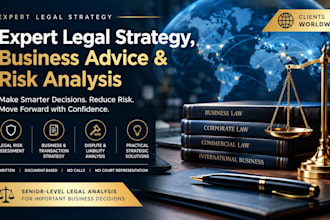 provide legal counsel for critical business decisions as a license attorney