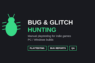 playtest your indie game and find bugs, glitches, and exploits