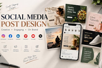 design creative social media post, post design marketing