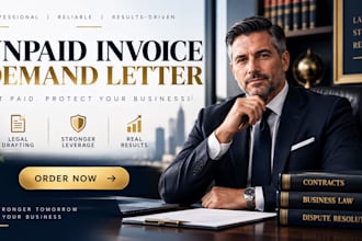 draft an aggressive final demand letter for unpaid debts and invoices