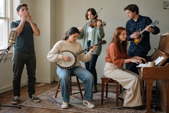 record professional banjo mandolin fiddle piano and harmonica