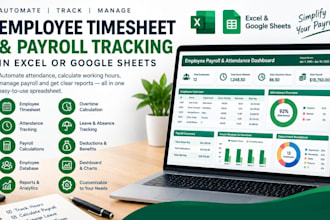 automate employee timesheet and payroll tracking in excel or google sheets