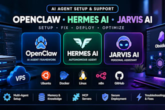 setup hermes agent openclaw vps obsidian vault jarvis ai multi sub ai agent mcp