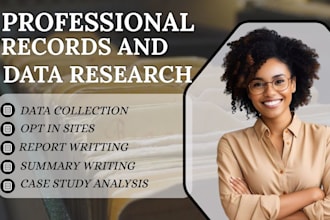 research USA public records and organize the data