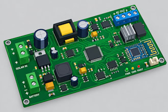 design power electronics, solar, inverter, low power and bluetooth pcb
