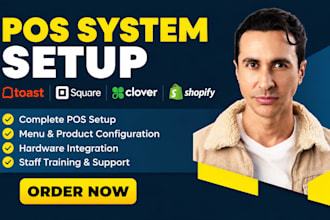 do pos system setup for toast square clover shopify