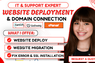 deploy website with database on godaddy cpanel, netlify vercel