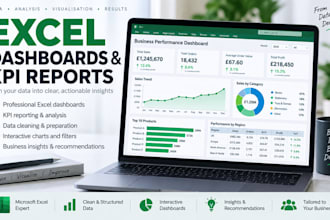 create professional excel dashboards and KPI reports