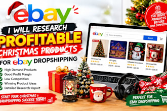 do christmas product research for ebay dropshipping