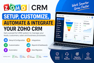 setup, customize, automate and integrate your zoho CRM