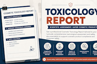prepare safety reportes for your cosmetic product
