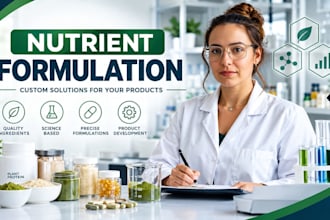 develop custom nutrient and supplement formulations