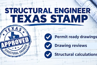 draw structural engineer stamp for mep texas city permit