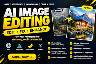 edit ai images from sora, midjourney, nano banana and other ai tools online