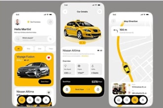 develop taxi mobile app, online taxi booking app ai webapp, mobile development