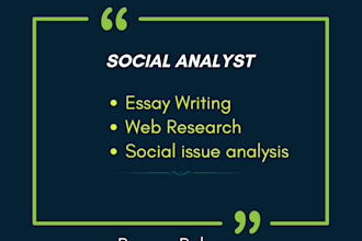 help you analyze social issues and provide policy implications