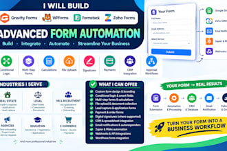 build gravity forms wpforms formstack zoho forms automation