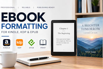 format ebook for amazon KDP, kindle epub with clickable toc
