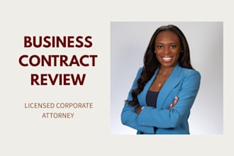 review, redline, and revise your business contract