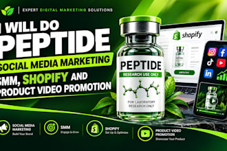 do social media marketing, SMM, shopify and product video promotion