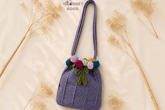 crochet custom bags with worldwide shipping