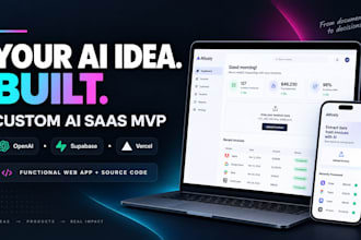 build a custom ai saas mvp web app with openai and supabase