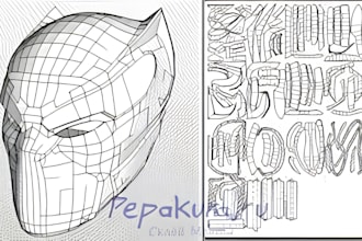 create 3d sewing patterns, eva foam, pepakura helmets and cosplay masks