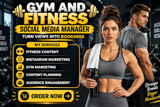 be your gym social media manager for fitness marketing and social media