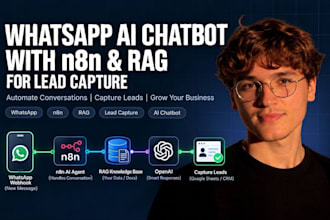 build whatsapp ai chatbot with n8n and rag for lead capture
