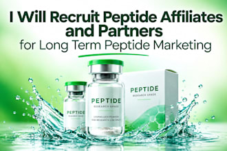 recruit peptide affiliates and partners for long term peptide marketing