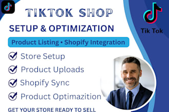 set up tiktok shop, list products and integrate shopify