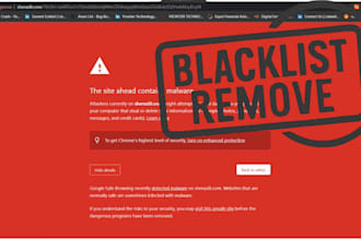 remove google blacklist,malware removal and website security