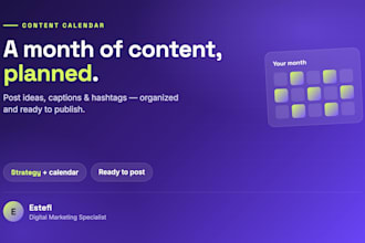 create a social media content calendar and plan