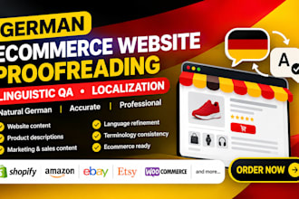 german ecommerce website proofreading grammar correction localization