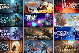 design professional steam capsule art, game headers, and store banners