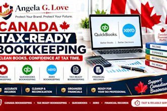 prepare canada tax ready bookkeeping and finacial records quickbooks xero