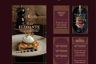 design professional restaurant menu and food card design
