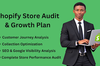 help you to do shopify store audit and growth plan