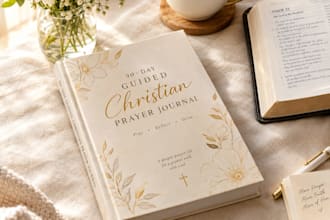 design a 90 day guided christian prayer journal for new mothers and moms