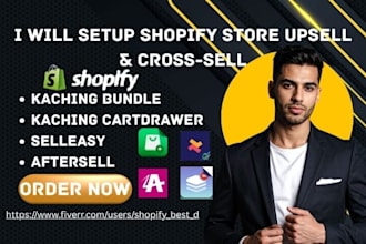 setup shopify upsell and cross sell kaching bundles kaching cartdrawer selleasy