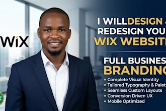 design wix website, redesign wix website, branding for wix