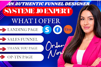 build systeme io sales funnel, systeme io landing page, systeme io website