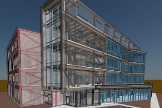do steel structure 3d model and fabrication drawings